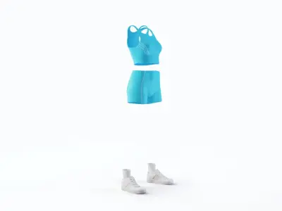 Yoga Clothing for Female 3D model