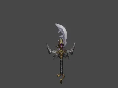 Zeloeman Sword A 23 Low-poly 3D model