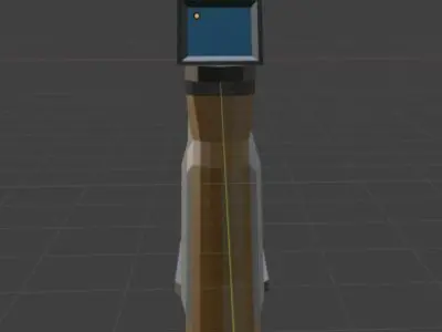 SCI FI Pistol Free low-poly 3D model