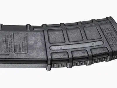 AR 15 Magazine Magpul PMAG 30 rounds Low-poly 3D model