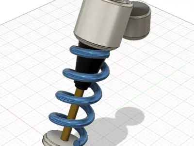 vehicle-bike suspension Free 3D print model