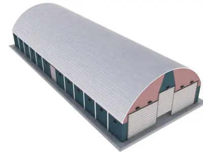 Aircraft Maintenance Hangar 3D model