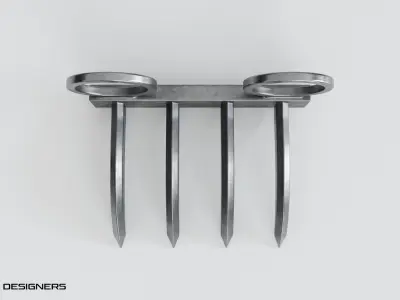 Tiger Claw Weapon - Vagh Nakha - Maratha weapon 3D model