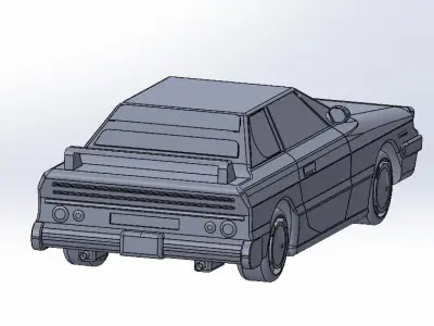 Custom 2000s model car 3D print model purchase