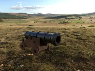 Cannon 3D model