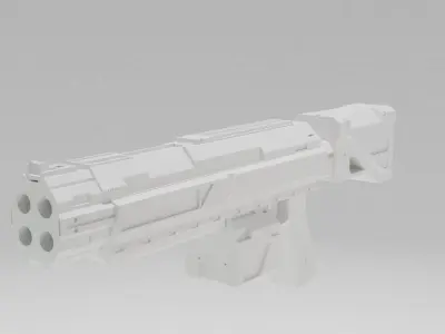 Weapon - Shotgun Low-poly 3D model