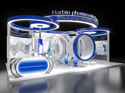 3D model of open exhibition booth 3D model purchase