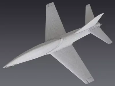 Interceptor UAV Fighter 3D model