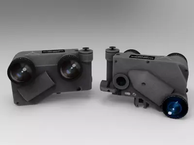 Army Binacular Low-poly 3D model