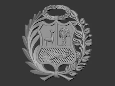Coat of Arms of Peru 3D print model