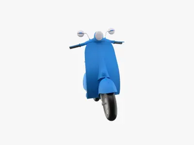 Vespa Scooter 3D model get