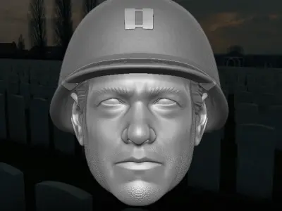 Captain Miller Fan Art 3D Printable files 3D print model purchase