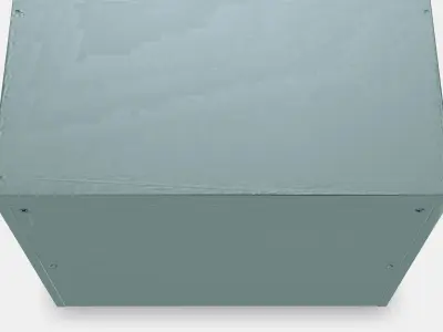 BROR Cabinet with 2 doors 1 Low-poly 3D model