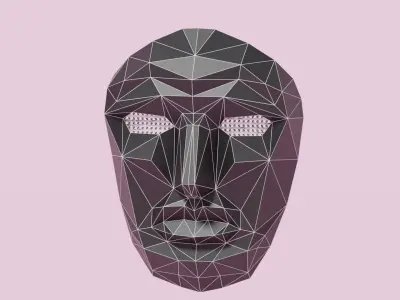 Squid Game Mask Boss 3D model