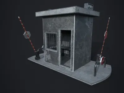 Barrier Gate 3D model