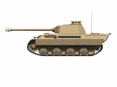 Panzerkampfwagen V Panther G 3D model