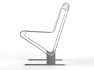 Waiting Room Seat V1 1 Seat 3D model