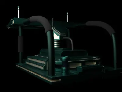 Sci fi vehicle 3D model purchase