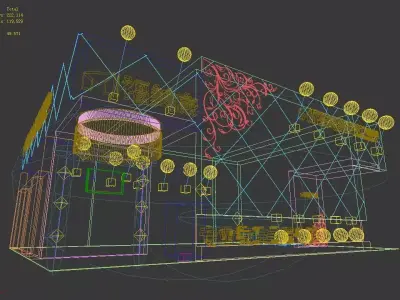 Exhibition - Area - 9X12-3DMAX2009-05 3D model