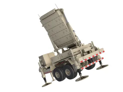 ANTPQ-53 Radar Trailer 3D model