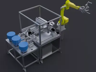 Automatic feeding 3D model