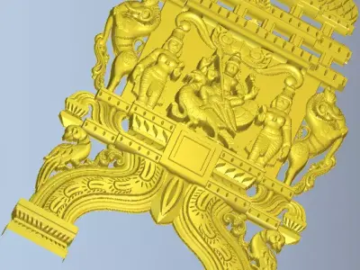 MURUGAN GOD KAVADI 3D RELIEF 3D print model