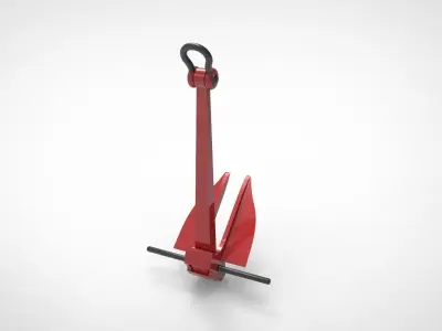 Danforth Anchor 3D model