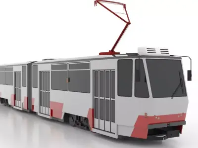 Tatra KT4TM Low Low-poly 3D model