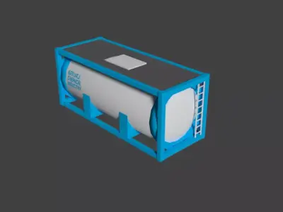 ISO Tank Container 20ft 3D model
