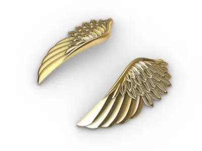 040 - Wing Pendant Paired 3D print model