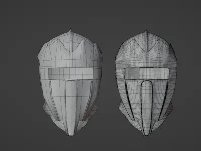 Knight Helmet 3D model purchase