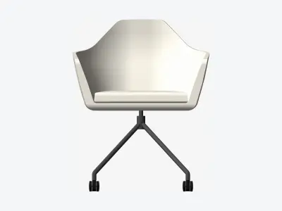 Chair - Simplicity - 4 Star Castors Low-poly 3D model