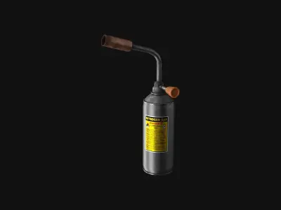 Gas burner Low-poly 3D model