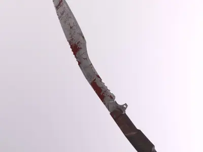 Kukri knife Low-poly 3D model buy