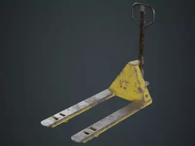 Pallet Jack 3B Low-poly 3D model