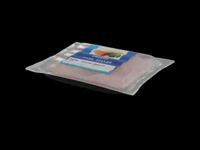 Frozen fish meals Frozen Fish Fillet 3D model