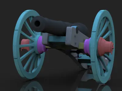 Napoleon Cannon 3D print model