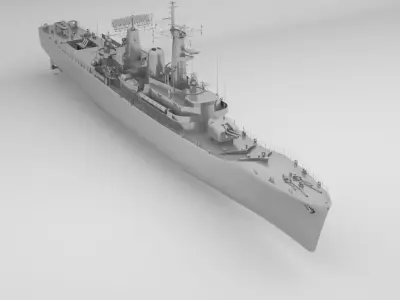 Leander Class Frigate - Royal Navy 3D model