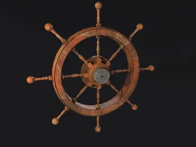 Pirate Rudder 3D model