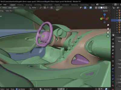 Bugatti Chiron Super sports  Free low-poly 3D model