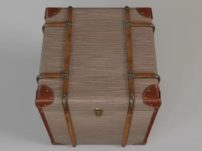 Southern Enterprises Devane Linen Trunk 3D model