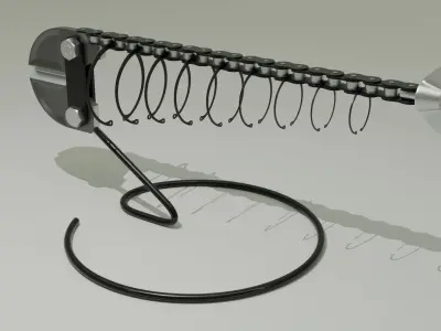 Industrial fish decor 3D model