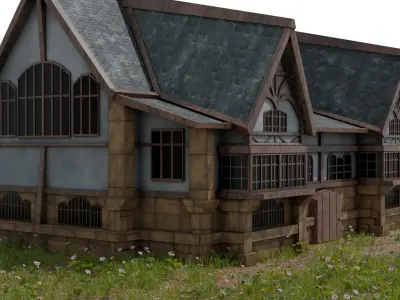 Medieval Low-poly 3D model