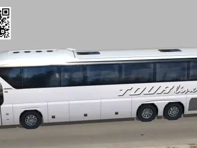 Neoplan Tourliner SHD C Low-poly 3D model