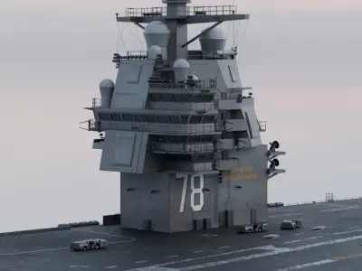 USS Gerald R Ford CVN-78 3D model