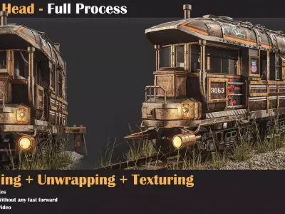 Train Head - Full Tutorial   3D model