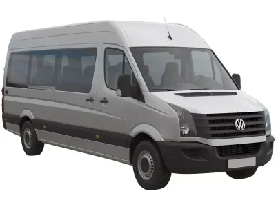 VW Crafter 2011 minibus L3H2  3D model
