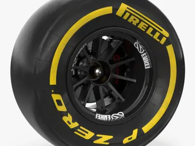 Formula One Wheel 3D model
