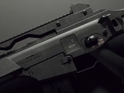 g36 c - low poly - Heckler Koch Low-poly 3D model
