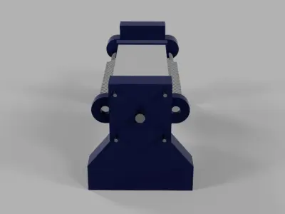 Pressure plate filter machine Low-poly 3D model